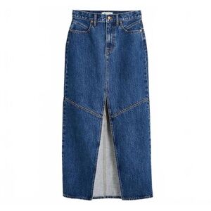 Madewell Denim Mid-Rise Maxi Skirt in
Pineland Wash Size 24